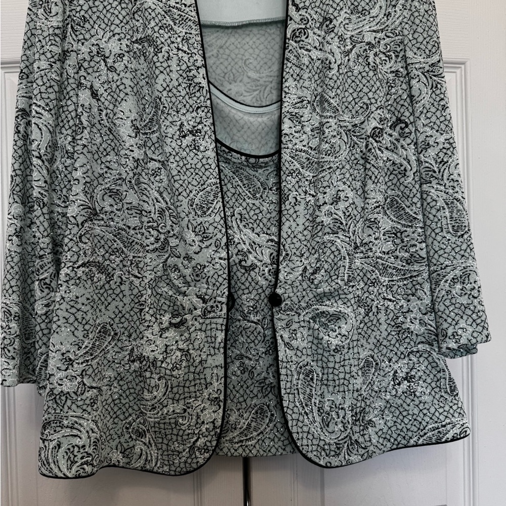 Elegant Black and White Women's Dress